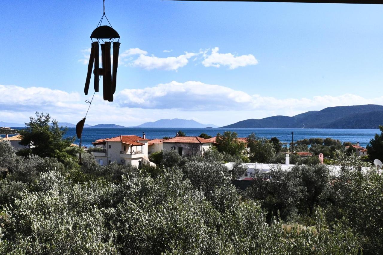 Pavlos' Cottage With Beach View Kórfos Eksteriør billede